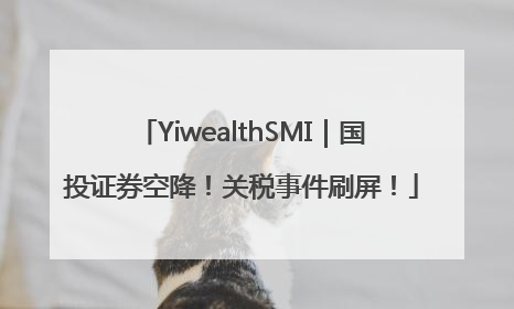YiwealthSMI｜国投证券空降！关税事件刷屏！